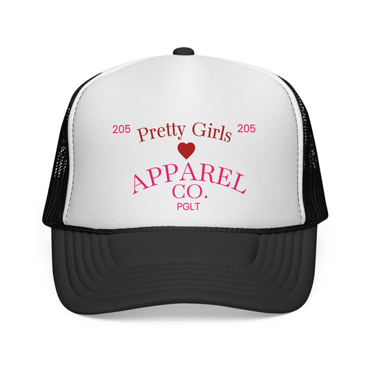 Pretty Girls Apparel Co. Cap — Retro Heart Logo Mesh Hat