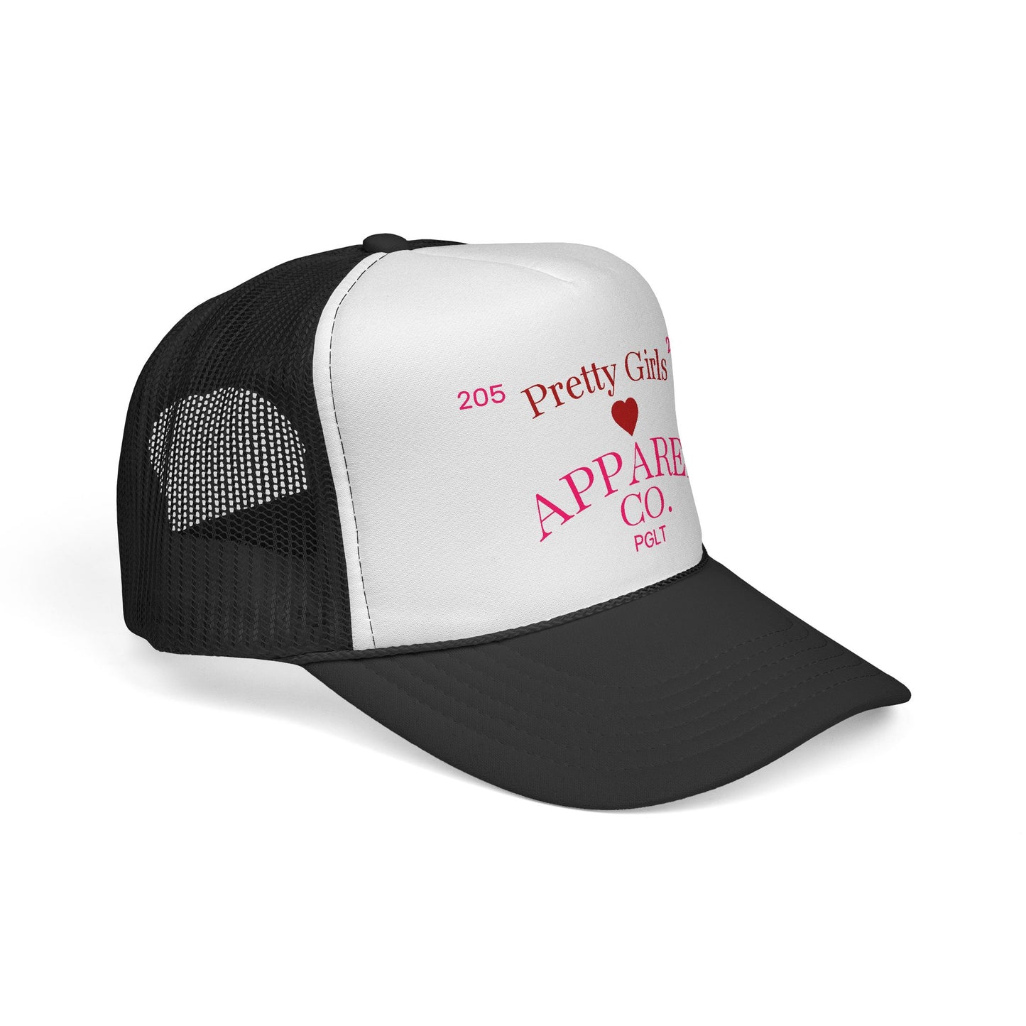 Pretty Girls Apparel Co. Cap — Retro Heart Logo Mesh Hat